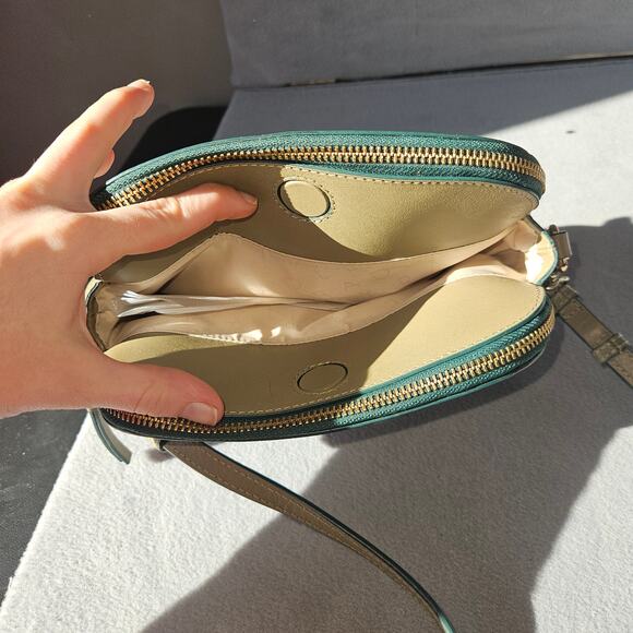 Radley London Leather Crossbody Bag Beige Double Zip Small Purse - Picture 10 of 10